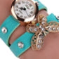 Butterfly Leather strap Bracelet Watch