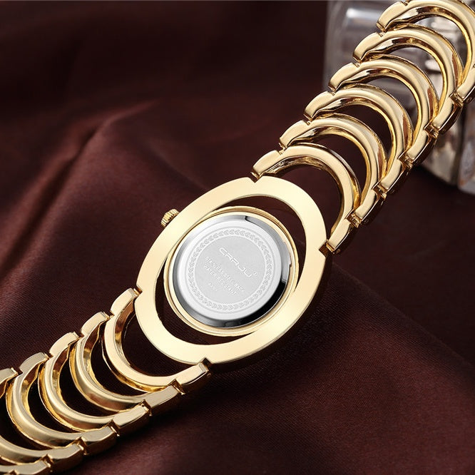 Luxurious Gold and Rhinestones Watch