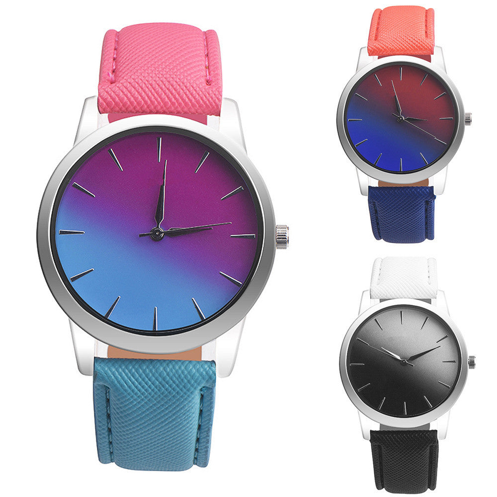 Two Tone Color Wrist Watch