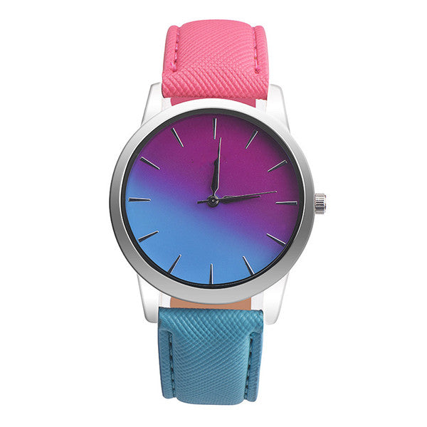 Two Tone Color Wrist Watch